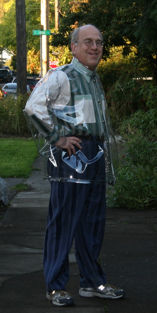 Clear Pvc Jacket Side View